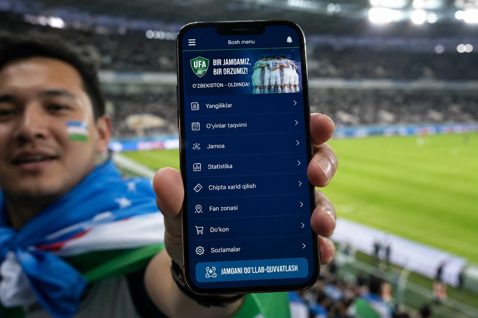 Muxlis FC App Mockup